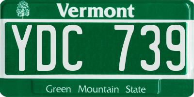 VT license plate YDC739