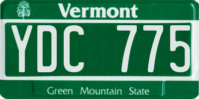 VT license plate YDC775