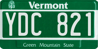 VT license plate YDC821