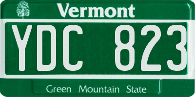 VT license plate YDC823