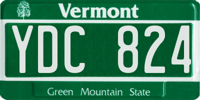VT license plate YDC824