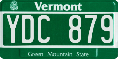 VT license plate YDC879