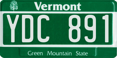VT license plate YDC891