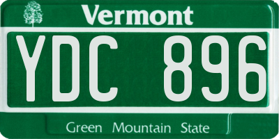 VT license plate YDC896