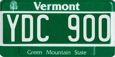 VT license plate YDC900