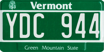 VT license plate YDC944