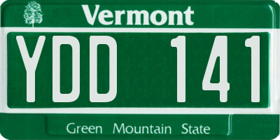 VT license plate YDD141