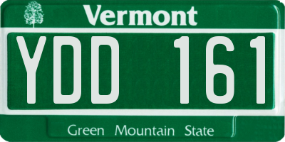 VT license plate YDD161