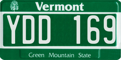 VT license plate YDD169