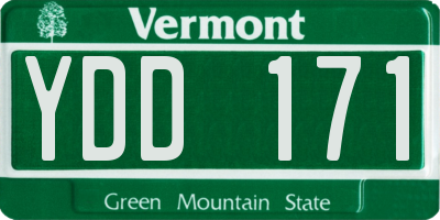 VT license plate YDD171