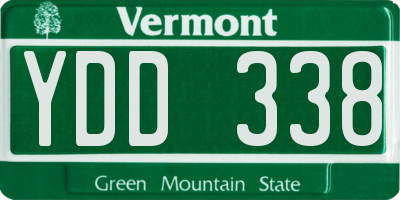VT license plate YDD338