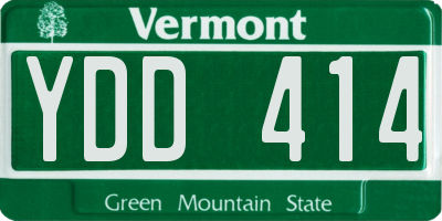VT license plate YDD414