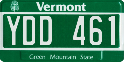 VT license plate YDD461