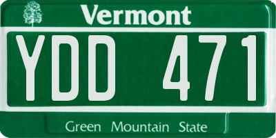 VT license plate YDD471