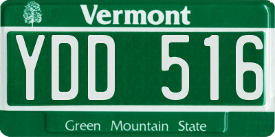 VT license plate YDD516