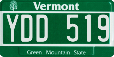 VT license plate YDD519