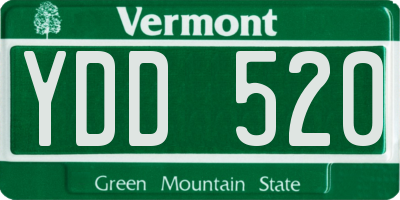 VT license plate YDD520