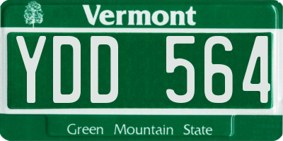 VT license plate YDD564