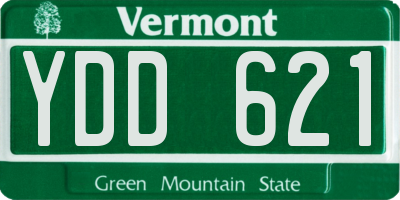 VT license plate YDD621