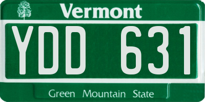 VT license plate YDD631