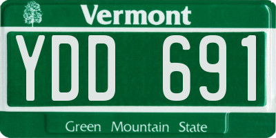 VT license plate YDD691