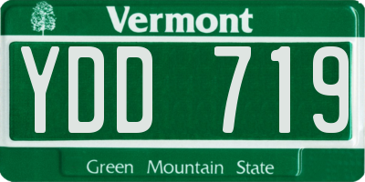 VT license plate YDD719