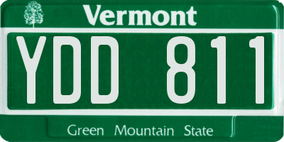 VT license plate YDD811