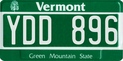 VT license plate YDD896