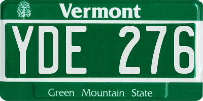 VT license plate YDE276