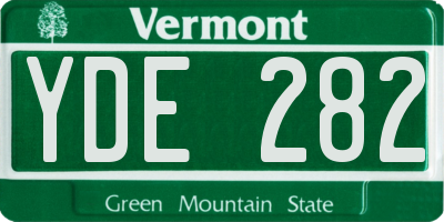 VT license plate YDE282