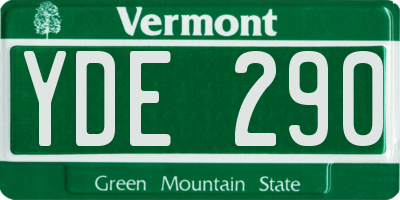 VT license plate YDE290