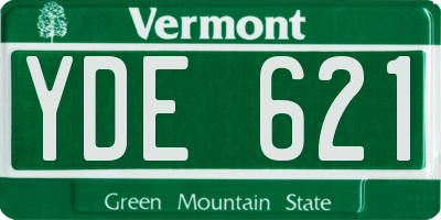 VT license plate YDE621