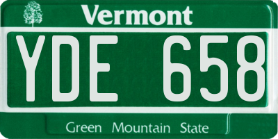 VT license plate YDE658