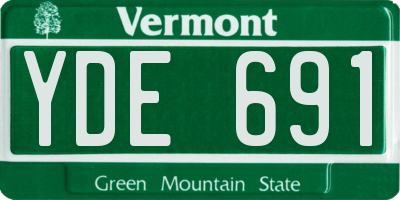 VT license plate YDE691