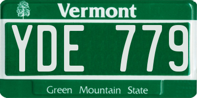 VT license plate YDE779