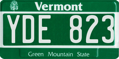 VT license plate YDE823