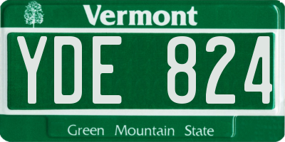VT license plate YDE824