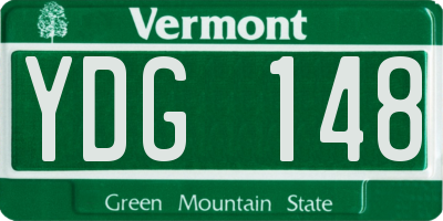 VT license plate YDG148