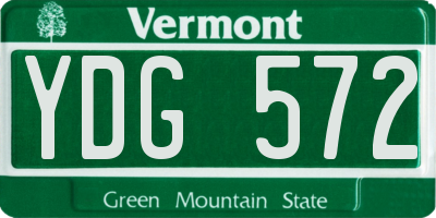 VT license plate YDG572
