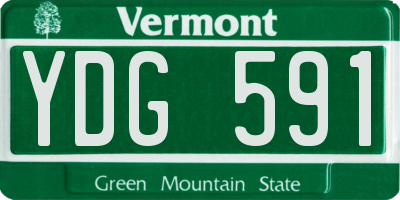 VT license plate YDG591