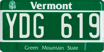 VT license plate YDG619