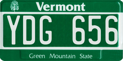 VT license plate YDG656