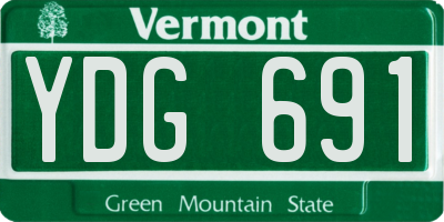 VT license plate YDG691