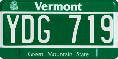 VT license plate YDG719
