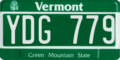 VT license plate YDG779
