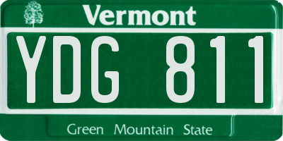 VT license plate YDG811