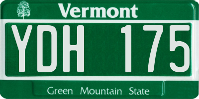 VT license plate YDH175