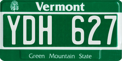 VT license plate YDH627