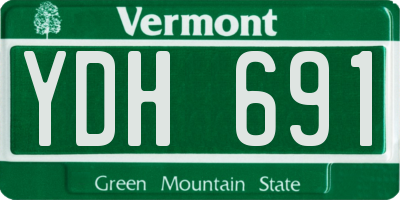 VT license plate YDH691