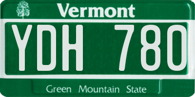 VT license plate YDH780